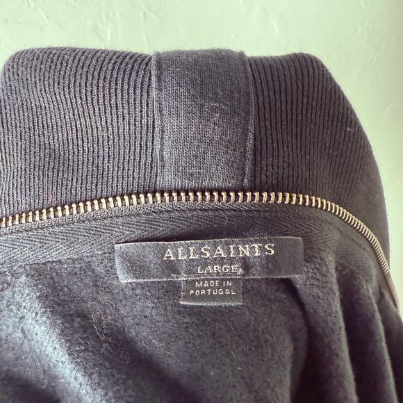 All Saints Women's Sweatshirt Dahlia Sweat Zip Jacket Cardigan Designer O21 - Picture 6 of 7